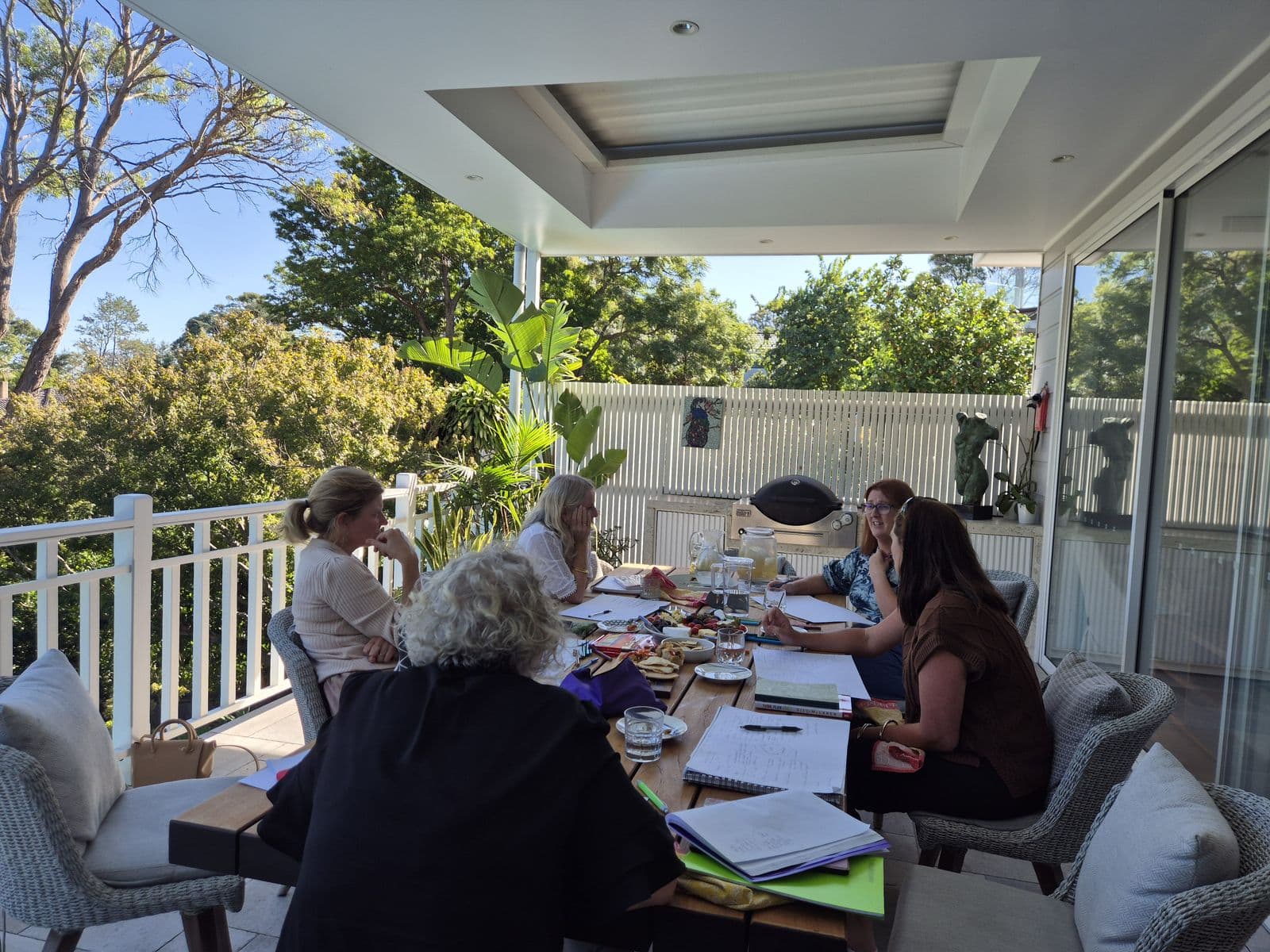 Second 50 women gathering outdoors